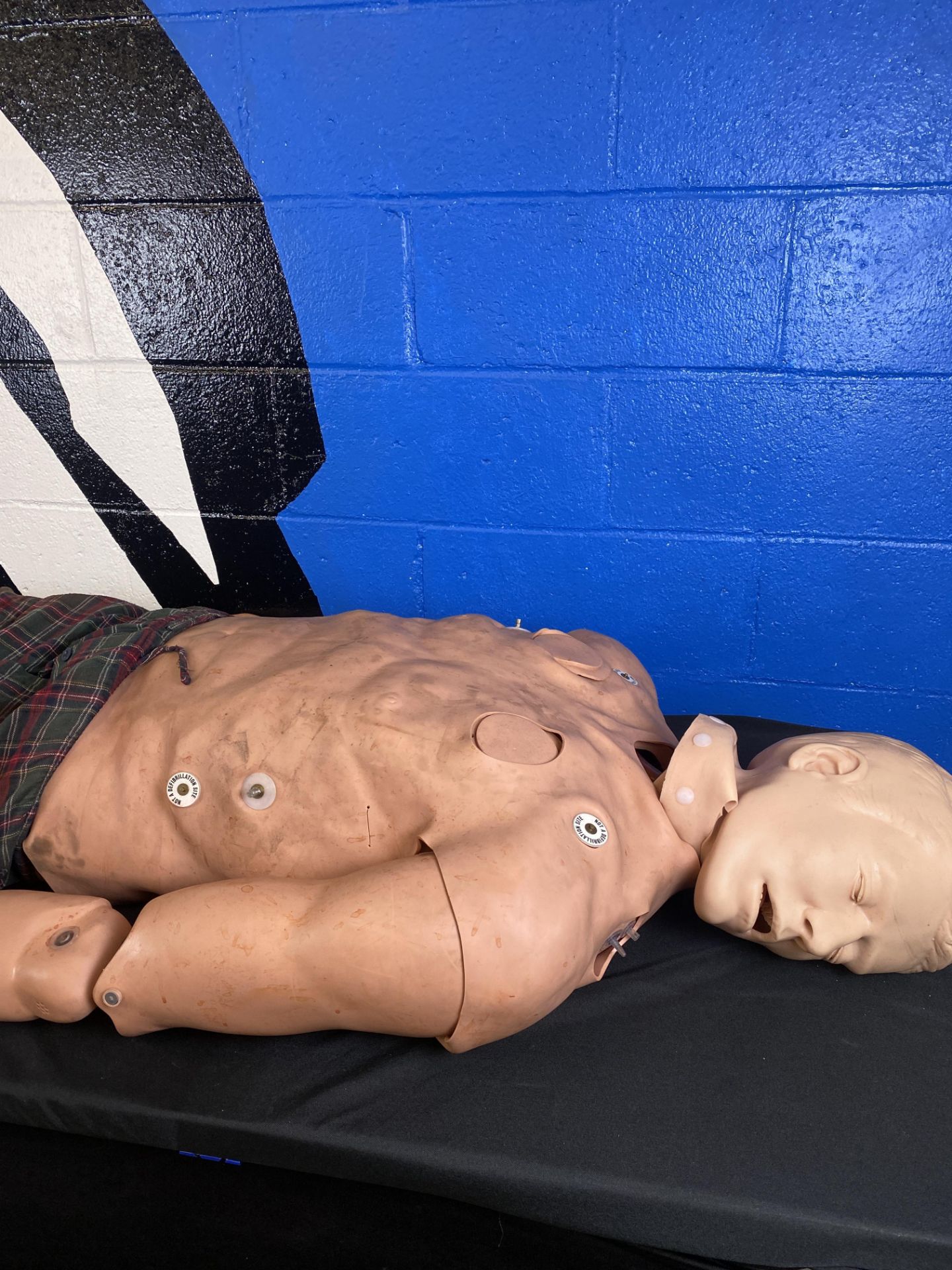 Adult Crisis Mannequin w/ CPR, Needle Chest Decompression, Blood Pressure, and Pulse, Defibrillate - Bild 5 aus 6