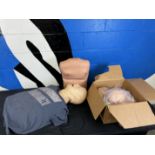 (Lot) Crisis Dummy Training Simulator Torso and Head with Accessories