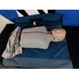 Laerdal AED Little Anne Crisis Torso Training Dummy w/ Carrying Case