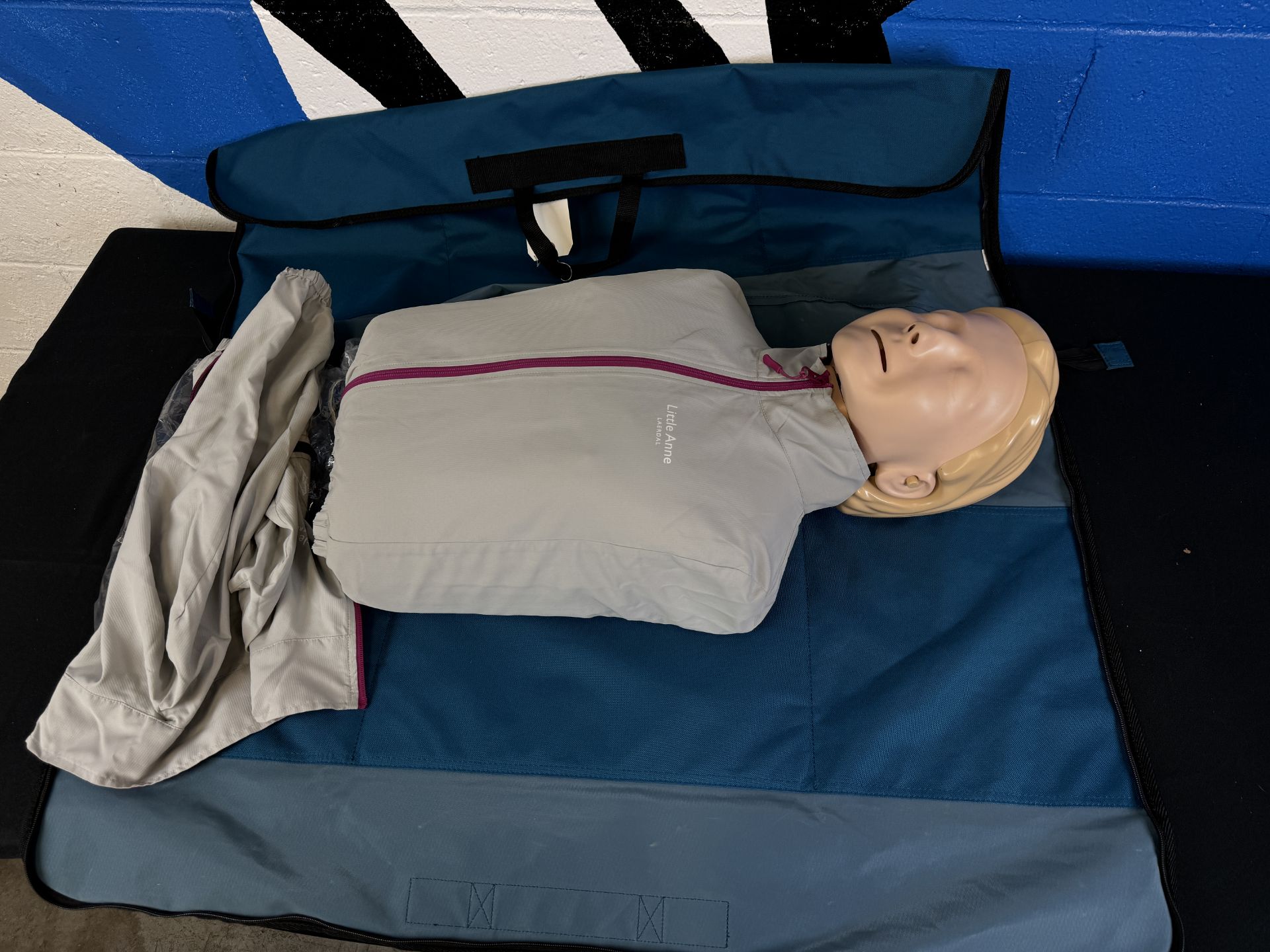 Laerdal AED Little Anne Crisis Torso Training Dummy w/ Carrying Case