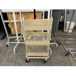 {LOT} (7) Asst. Coat Racks, Cart, and White Board Stand