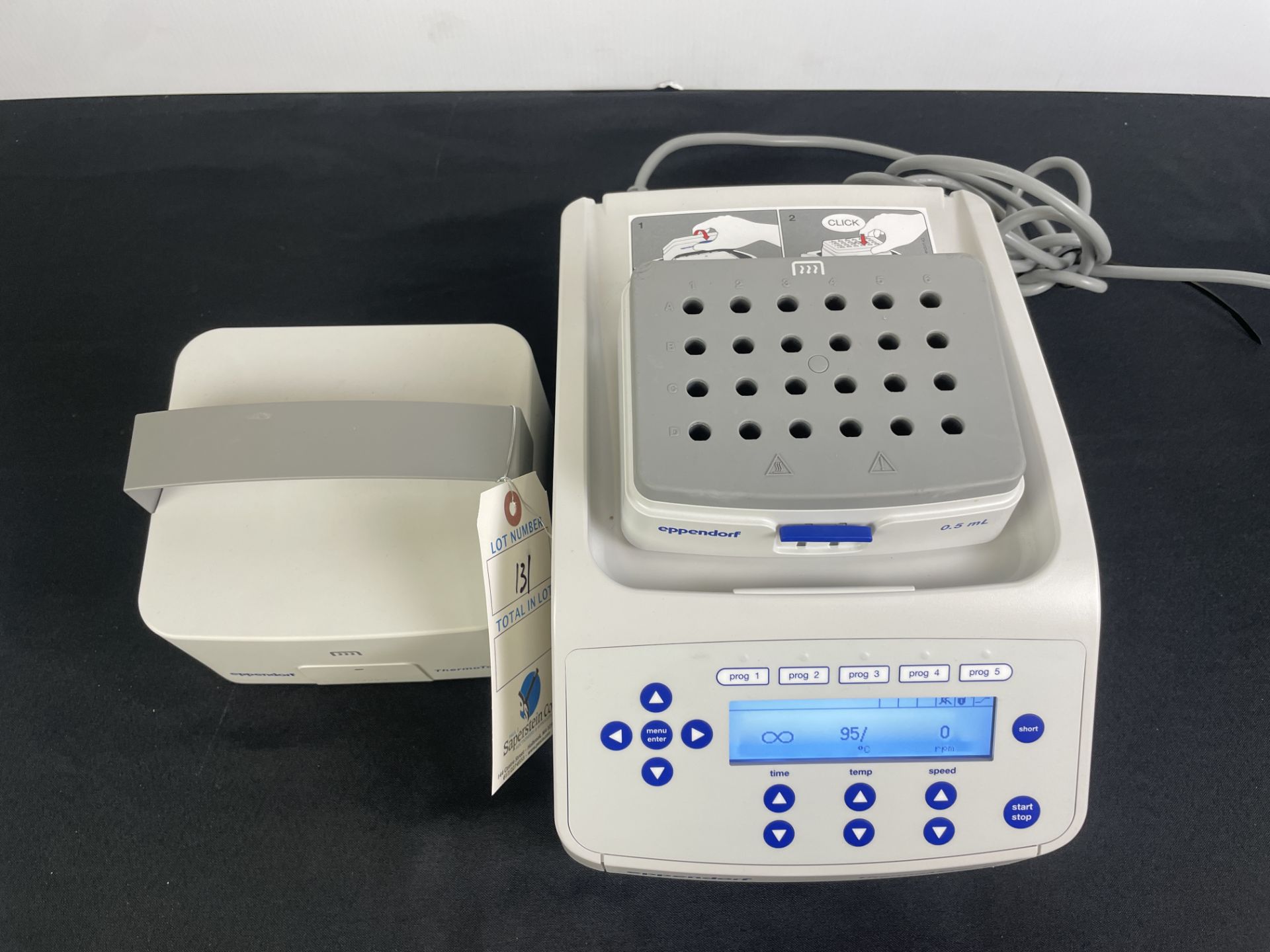 Eppendorf Thermo Mixer #C w/Block, Thermotop & Manuals & Power Cord