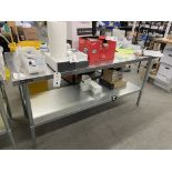 Uline SS Top w/ SS Under Shelf Table 72" x 30" x 35"H