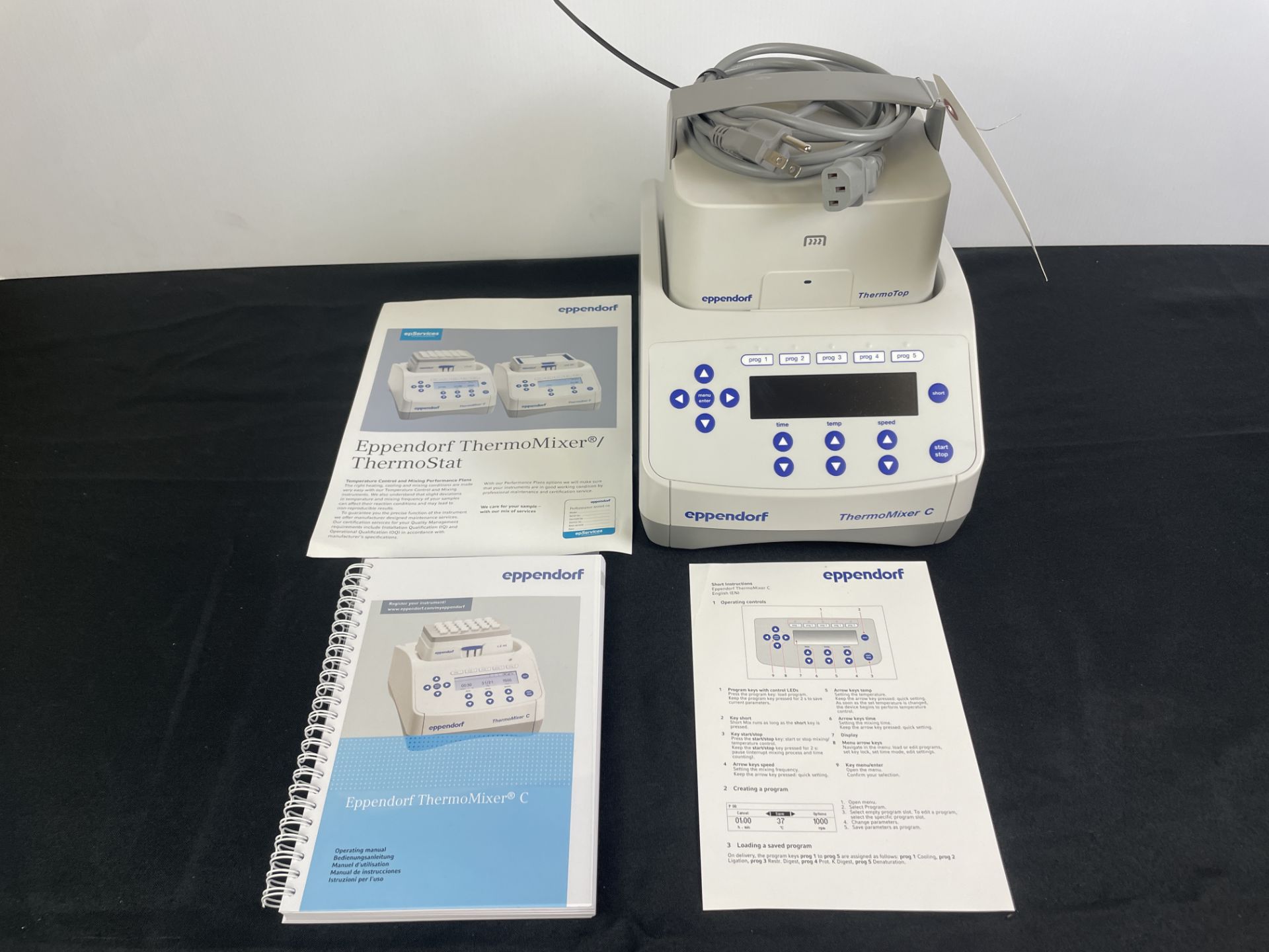 Eppendorf Thermo Mixer #C w/Block, Thermotop & Manuals & Power Cord - Image 2 of 9