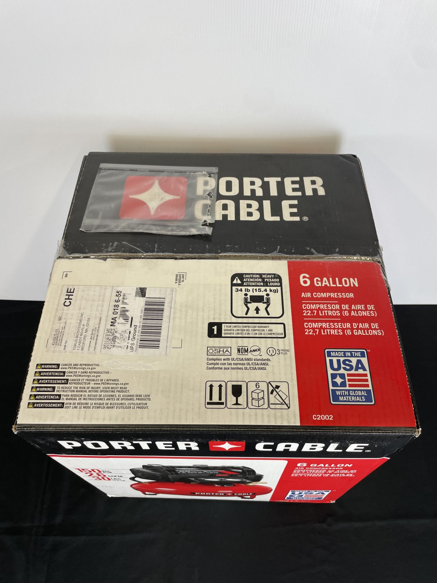 Porter Cable 6 Gal Pancake Air Compressor ( NIB ) - Image 2 of 2