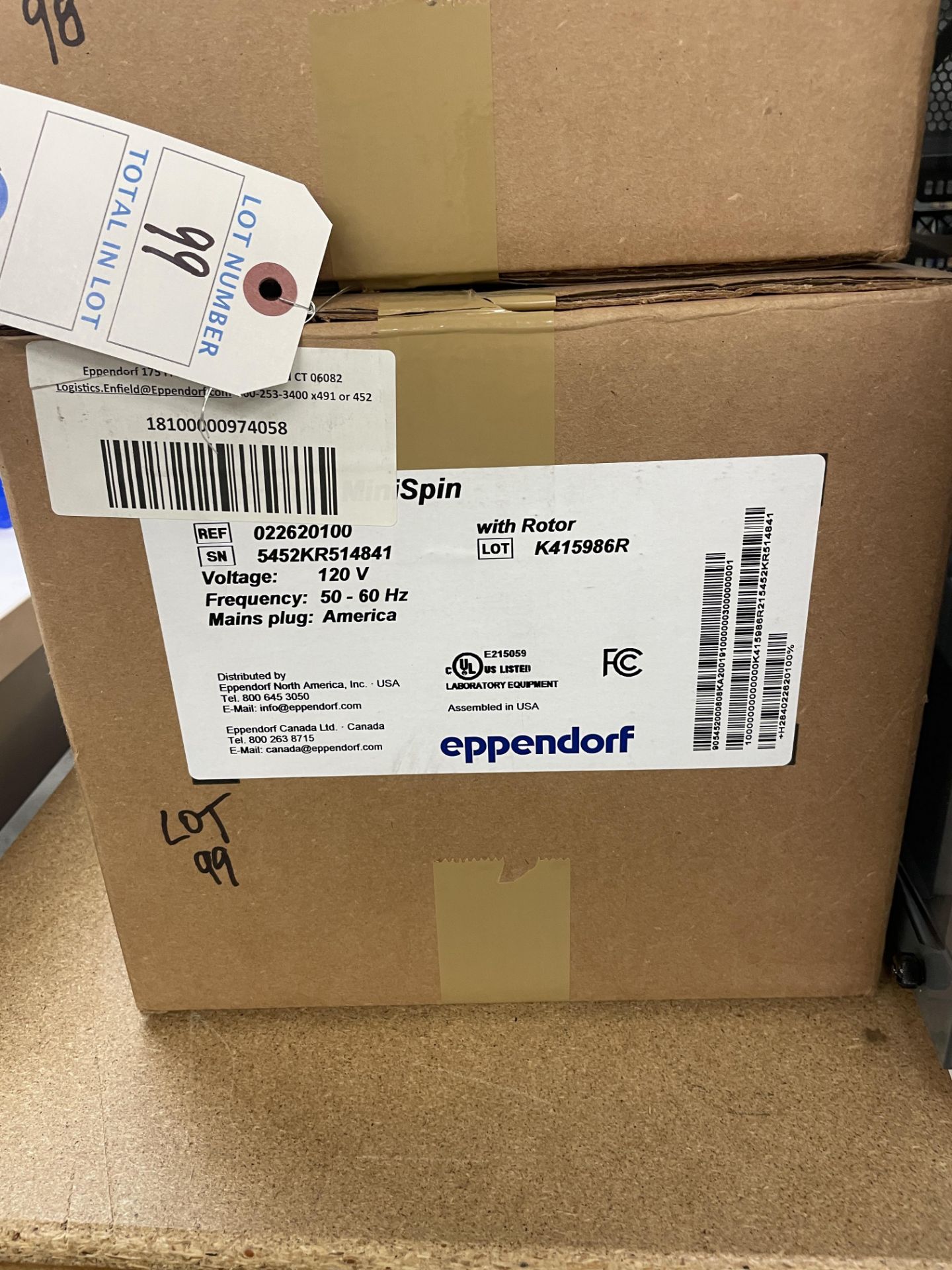 NEW IN BOX Eppendorf Mini Spin Type 5452, 13400 RPM