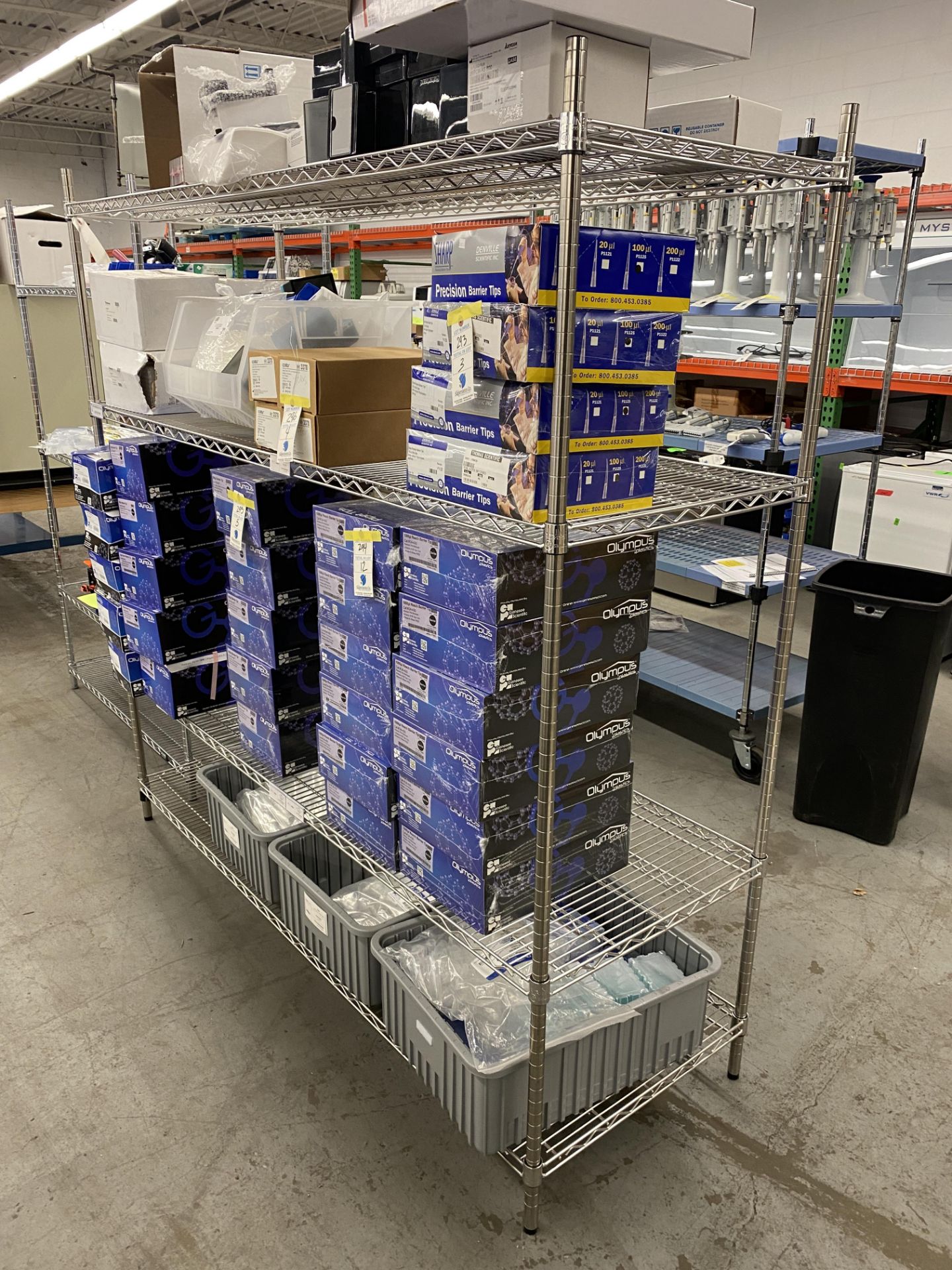 Erecta Shelving with 4 Shelves 72"x 24"x 72"H (NO CONTENTS)