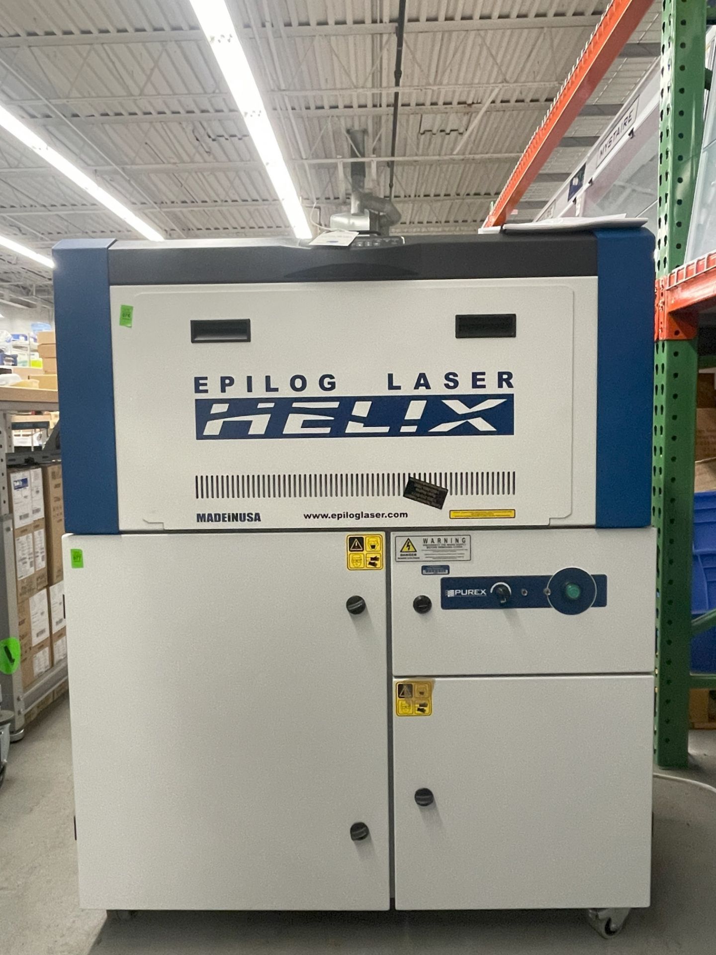 2018 Epilog Helix Laser Engraving Machine #8000, Class 2, 50 Watt, 24" x 18" w/ Manual, Purex Fume - Image 5 of 5