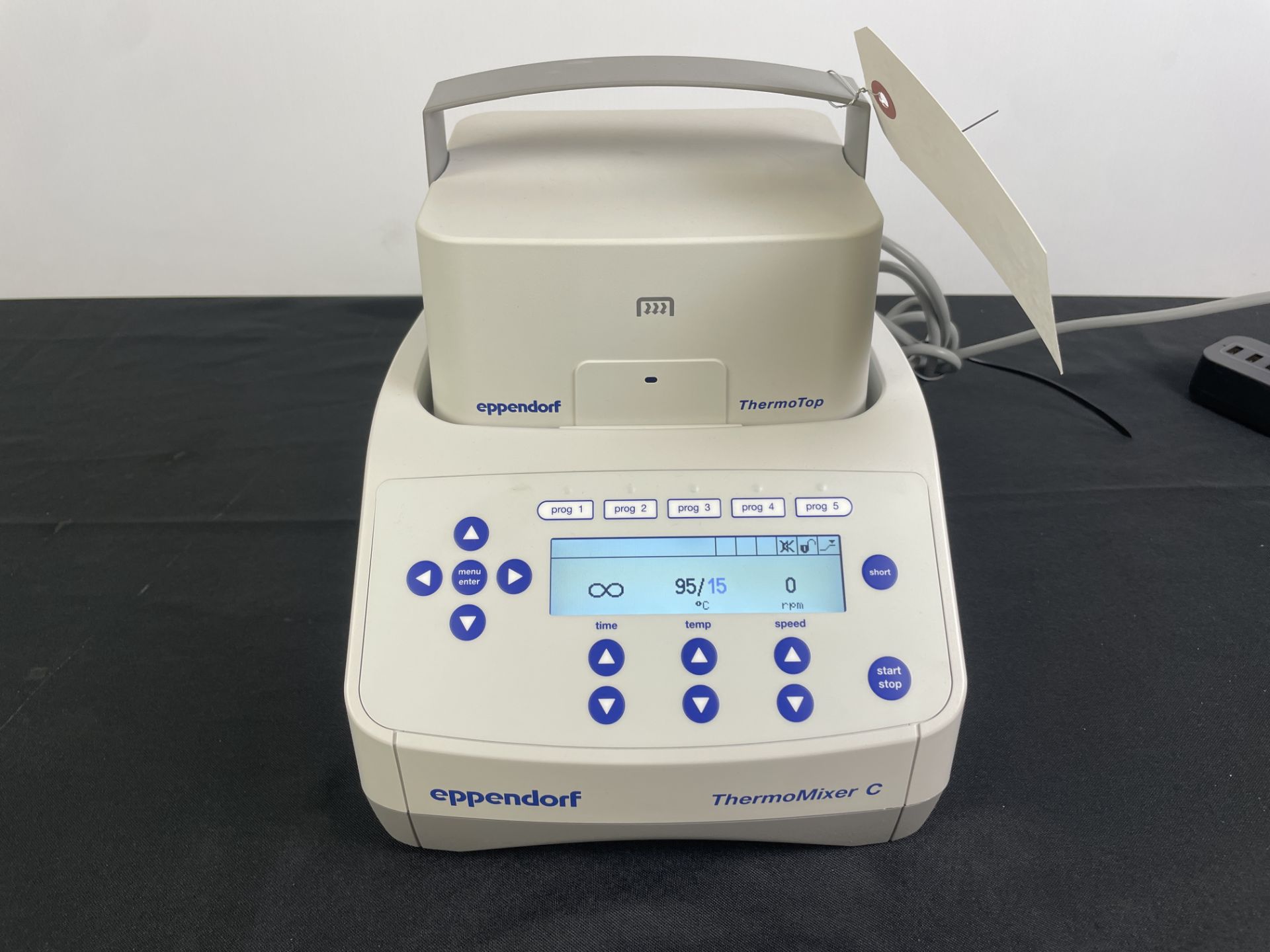 Eppendorf Thermo Mixer #C w/Block, Thermotop & Manuals & Power Cord - Image 5 of 9