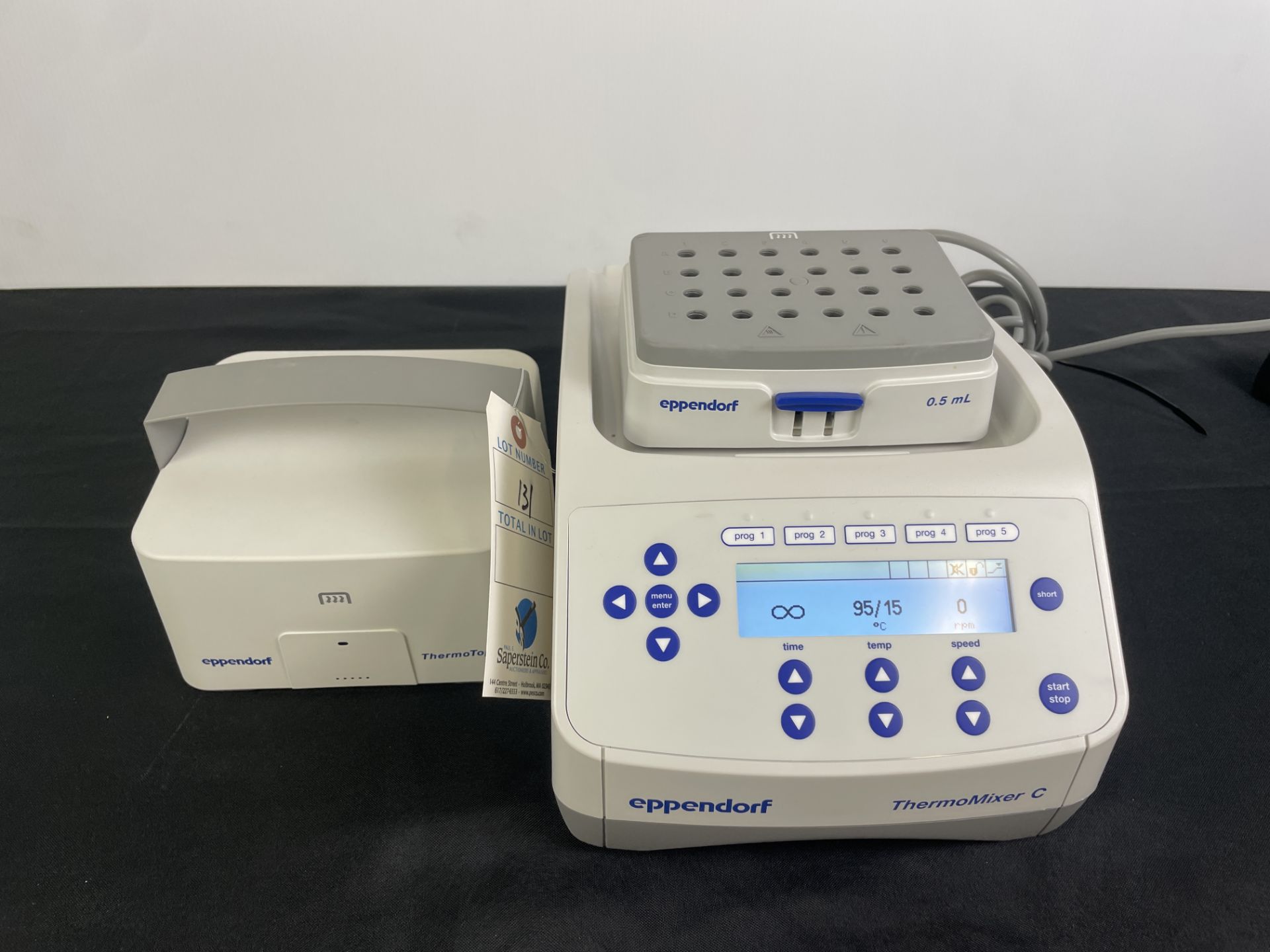 Eppendorf Thermo Mixer #C w/Block, Thermotop & Manuals & Power Cord - Image 9 of 9