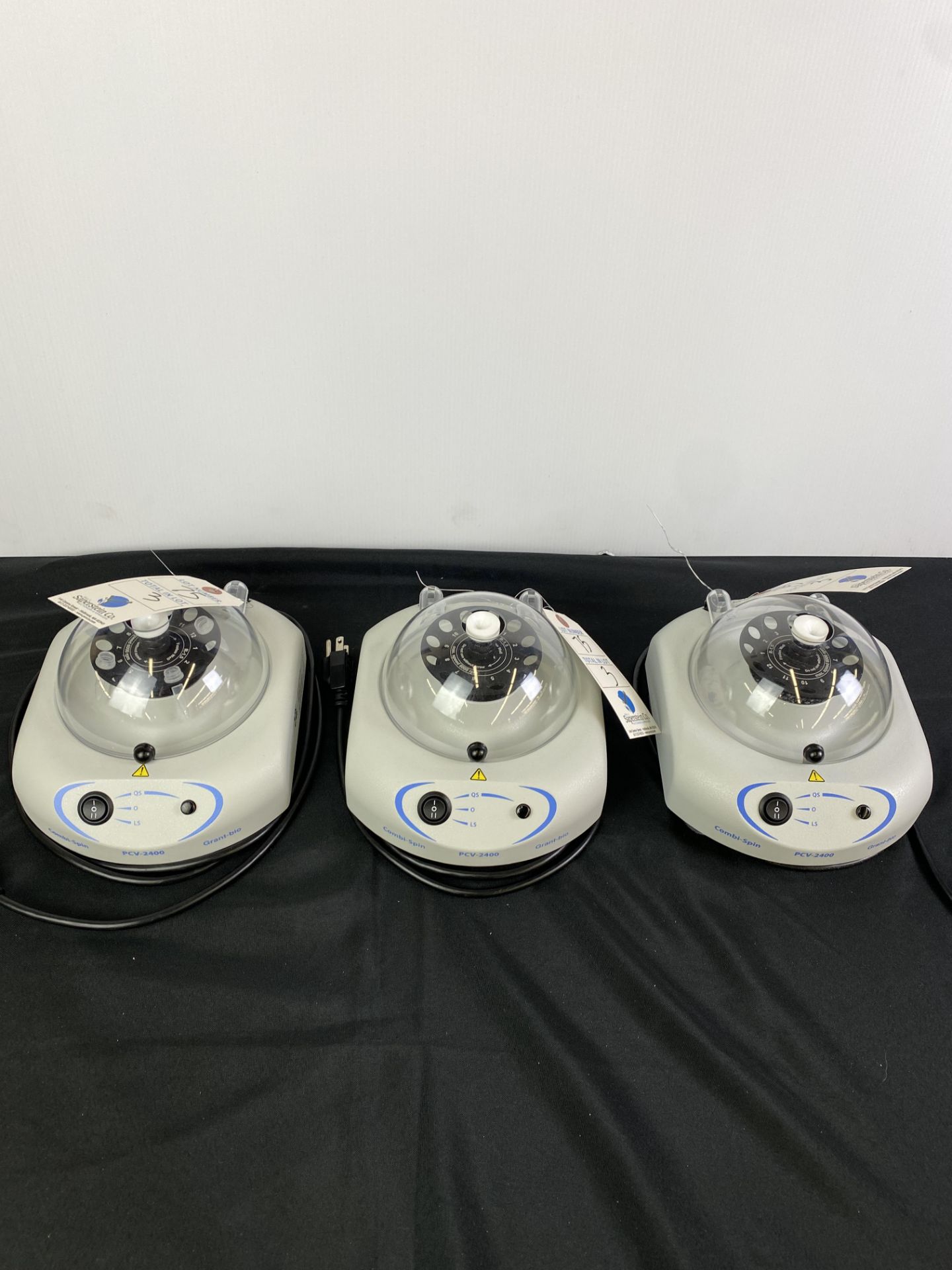 (3) Grant Bio #PCV2400L Combi Spin Centrifuge Vortex Mixers