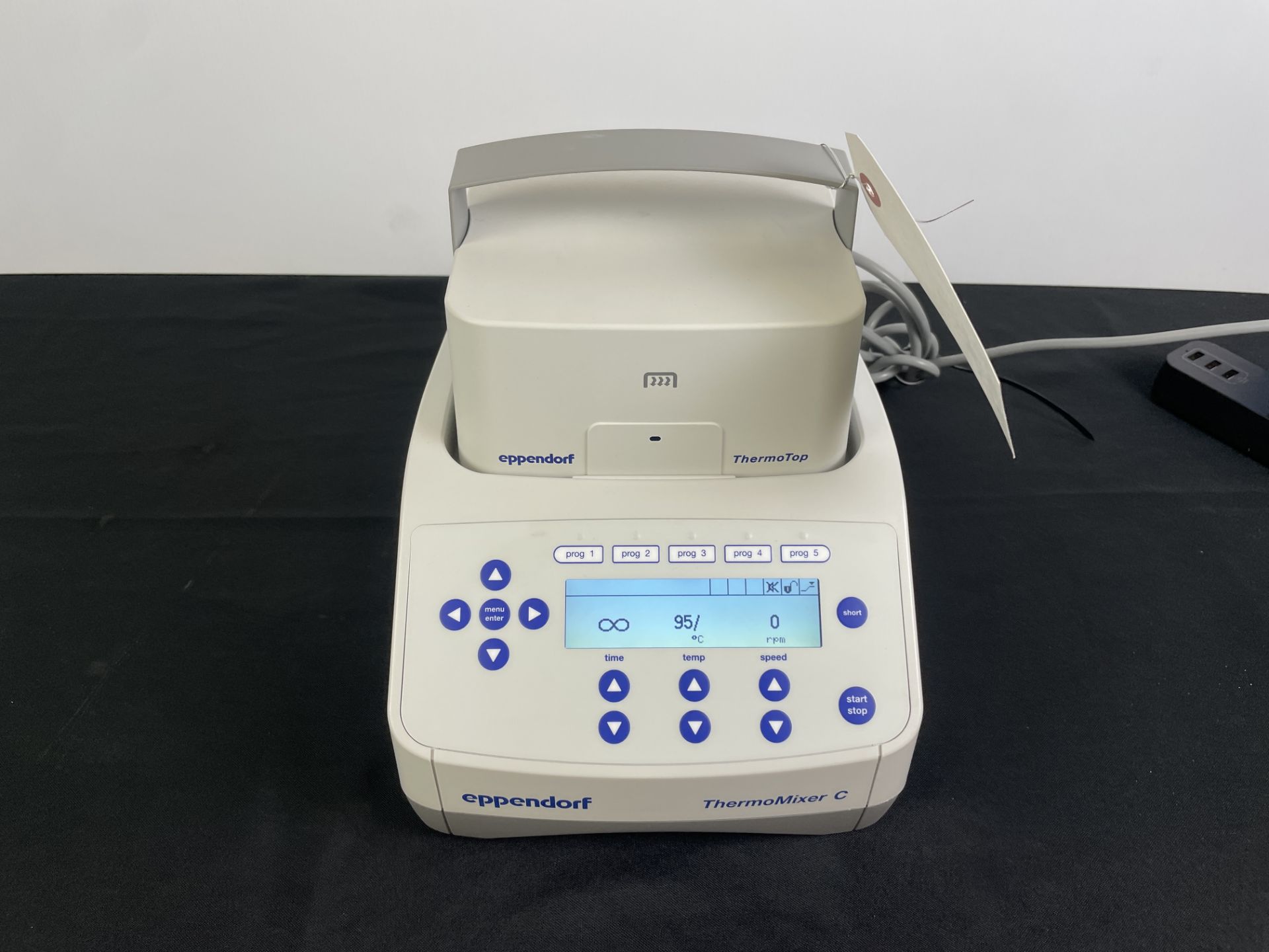 Eppendorf Thermo Mixer #C w/Block, Thermotop & Manuals & Power Cord - Image 7 of 9