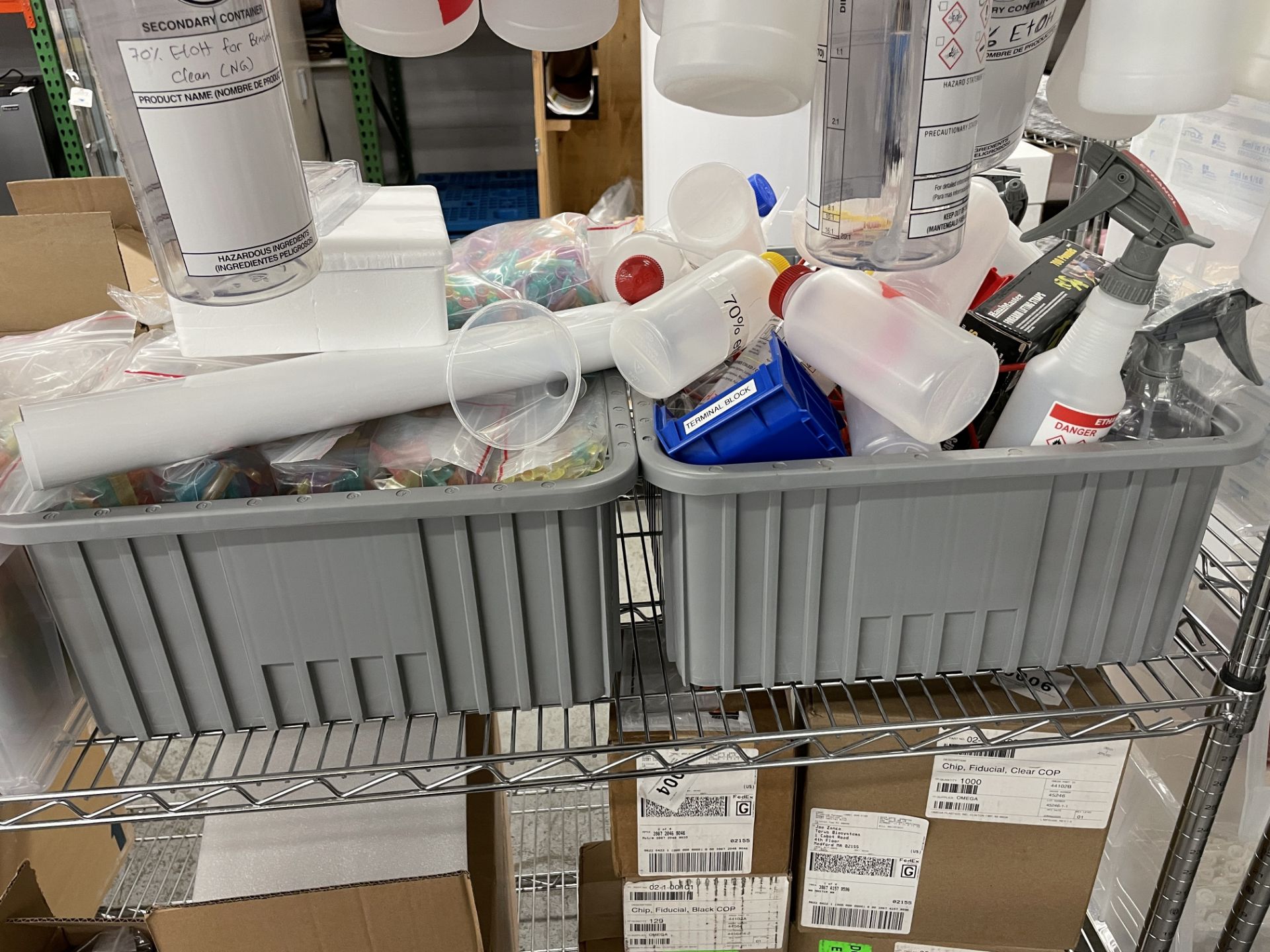 {LOT} Asst Lab Consumables on 1 Section of Erecta Shelving (Shelving Not Included) - Image 15 of 18