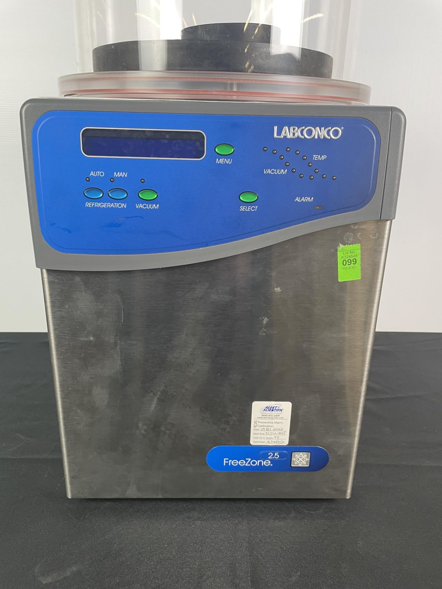 Labconco #7670520 2.5 Liter Benchtop Freeze Dry System Vacuum Chamber, RPM: I, Single Phase, 115V, - Image 2 of 4