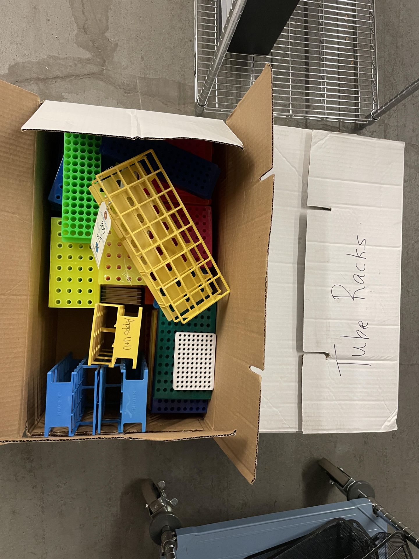 {LOT} Tube Racks and Accessories