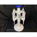 Eppendorf Pipette Carousel w/ 6 Research Plus Pipettes, 2.5uL 10uL, 20uL ,100uL, 200uL,1000uL