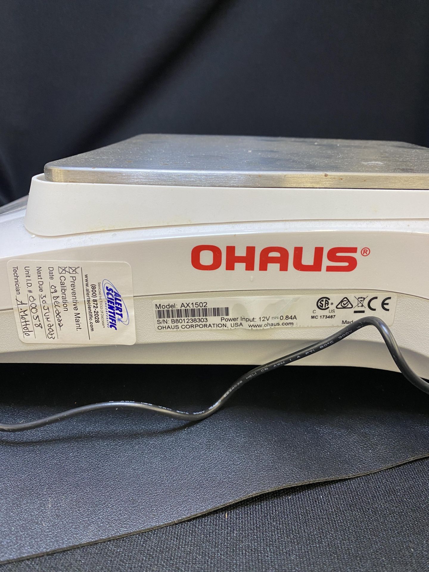 Ohaus Adventurer #AX1502 Digital Scale - Image 4 of 4