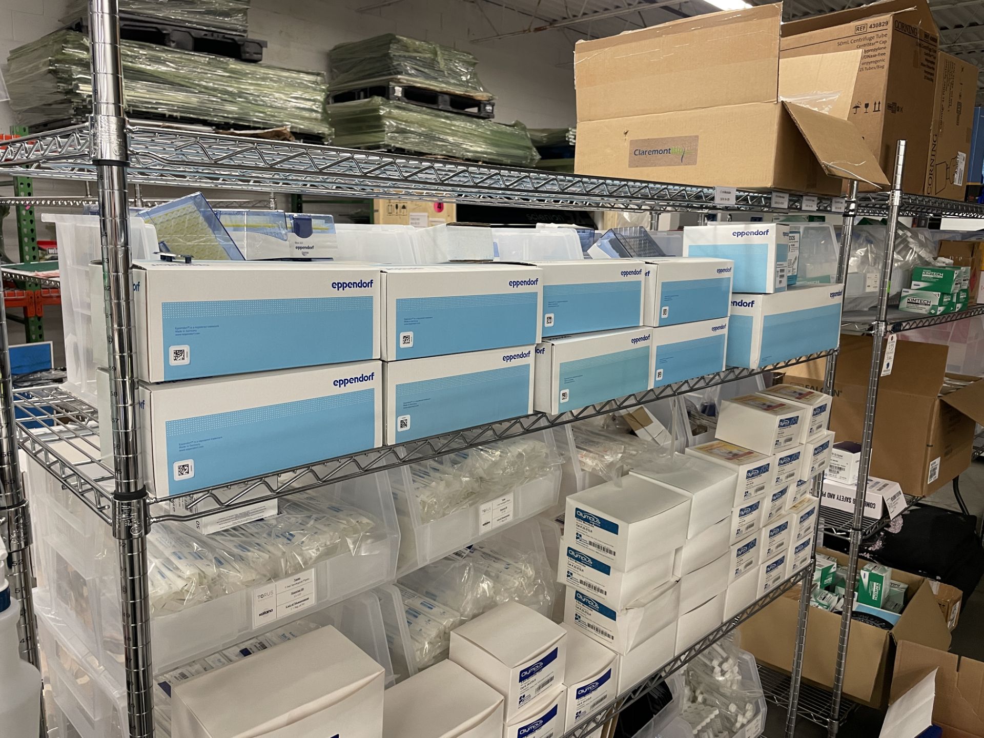 {LOT} Asst Lab Consumables on 1 Section of Erecta Shelving (Shelving Not Included) - Image 2 of 12