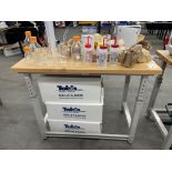Ultra HD Seville Classic Maple Top (1.5" Thick) Work Benches 48" x 24" x Adjustable Height Legs