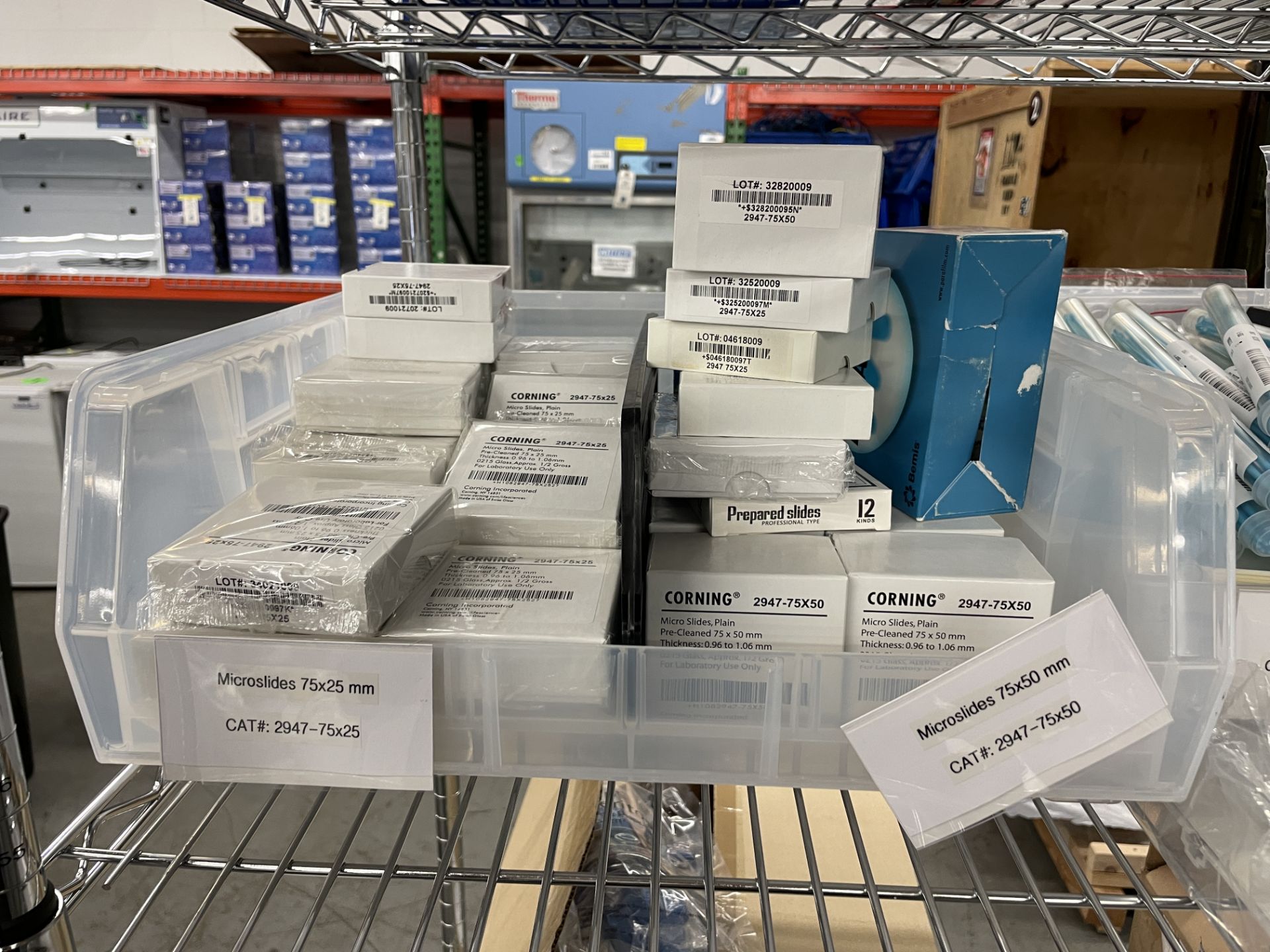 {LOT} Asst Lab Consumables on 1 Section of Erecta Shelving (Shelving Not Included) - Image 12 of 18