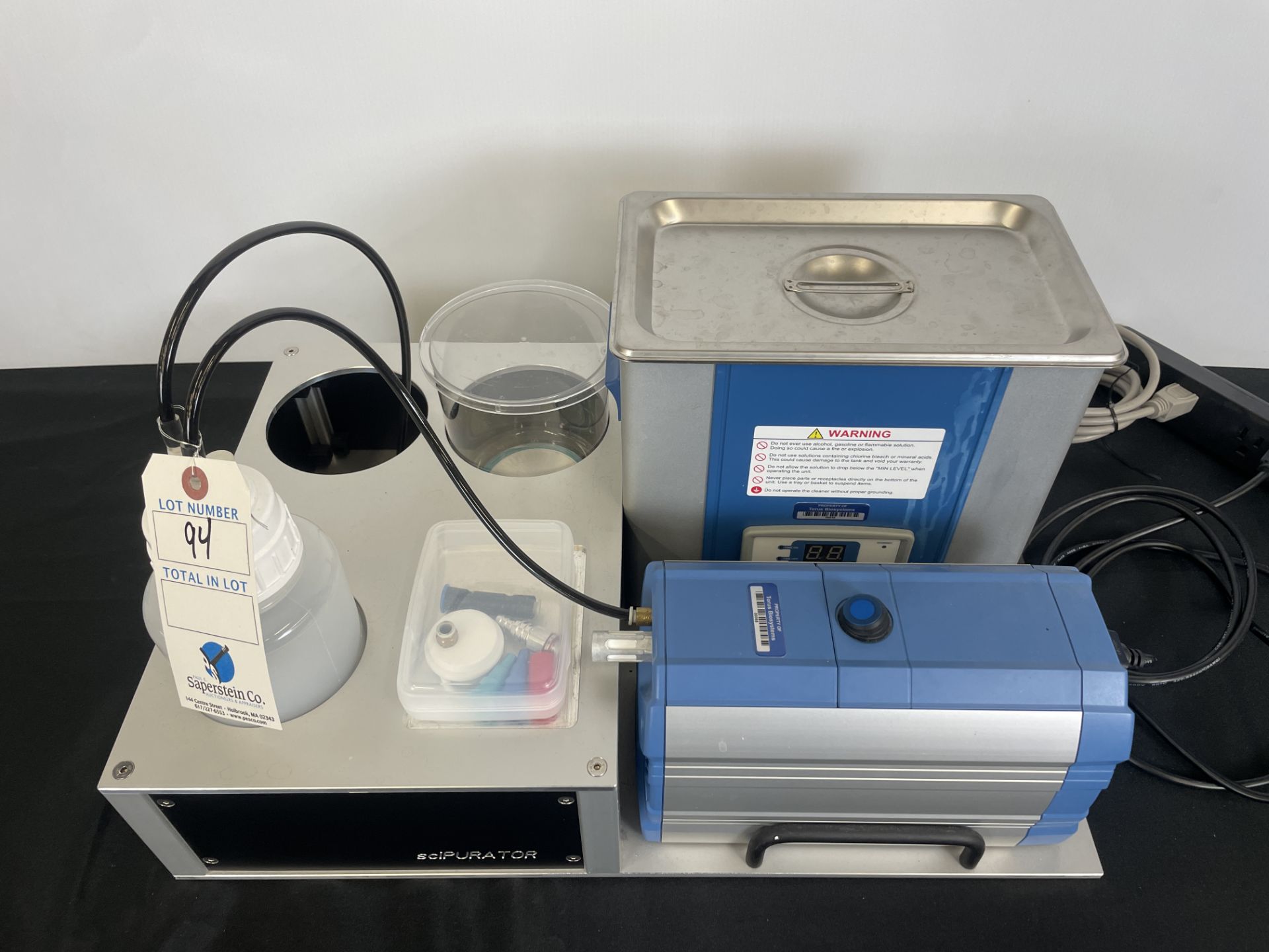 VWR Ultrasonic Cleaner w/ SCI Purator Pump and Filter System #97403-964 - Image 4 of 4