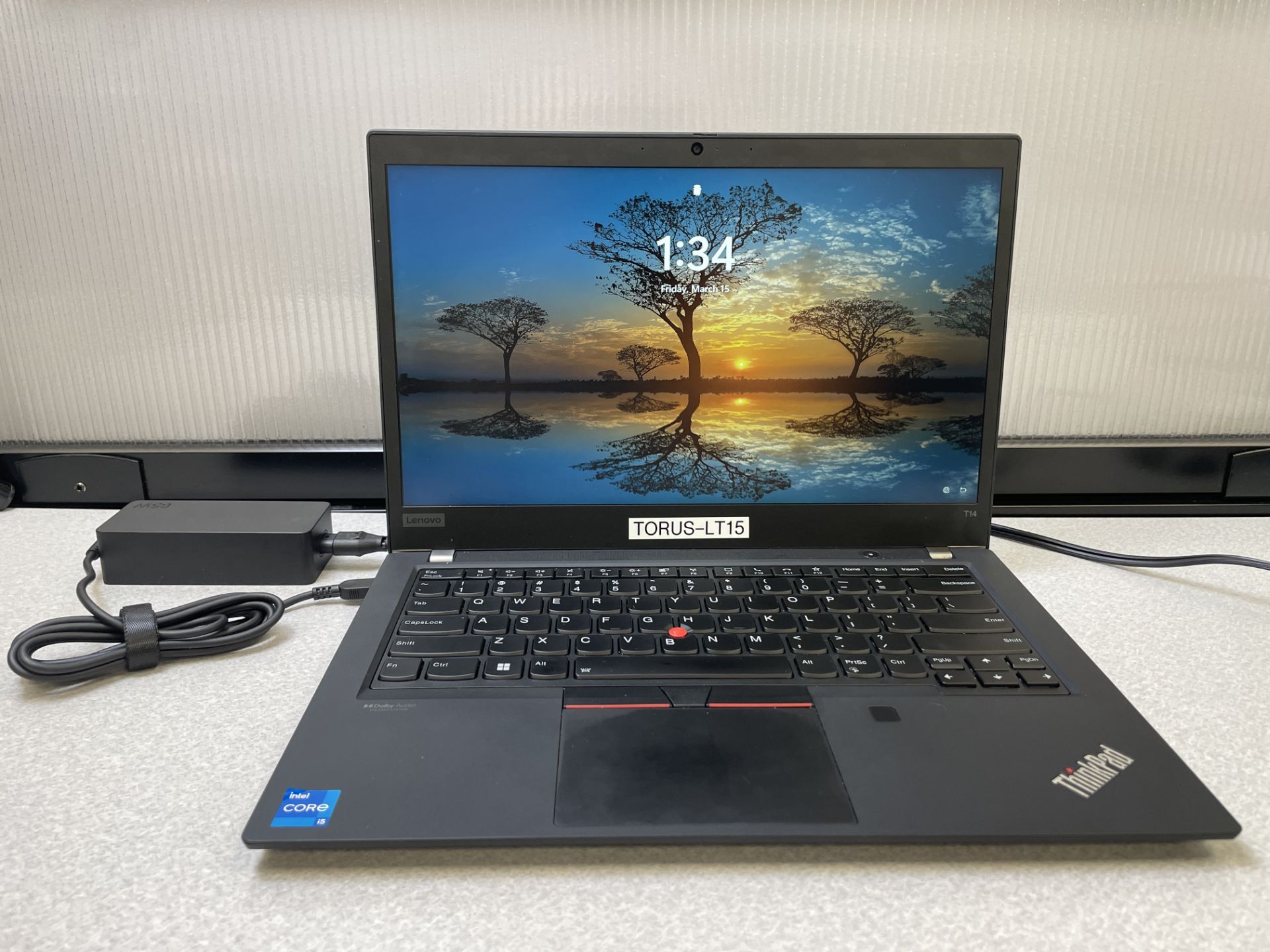 Lenovo ThinkPad T14 Gen 2, Serial #: PF3KNL6K, Model #20W000T9US 11th Generation Intel Core i5 - Image 2 of 2