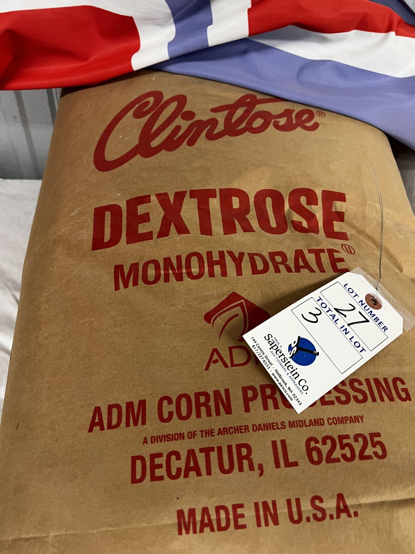 (3) Bags of Clintose Dextrose Mono Hydrate (Located In Lancaster)