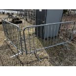 (6) 6' Sections of Galvanized Security Fencing