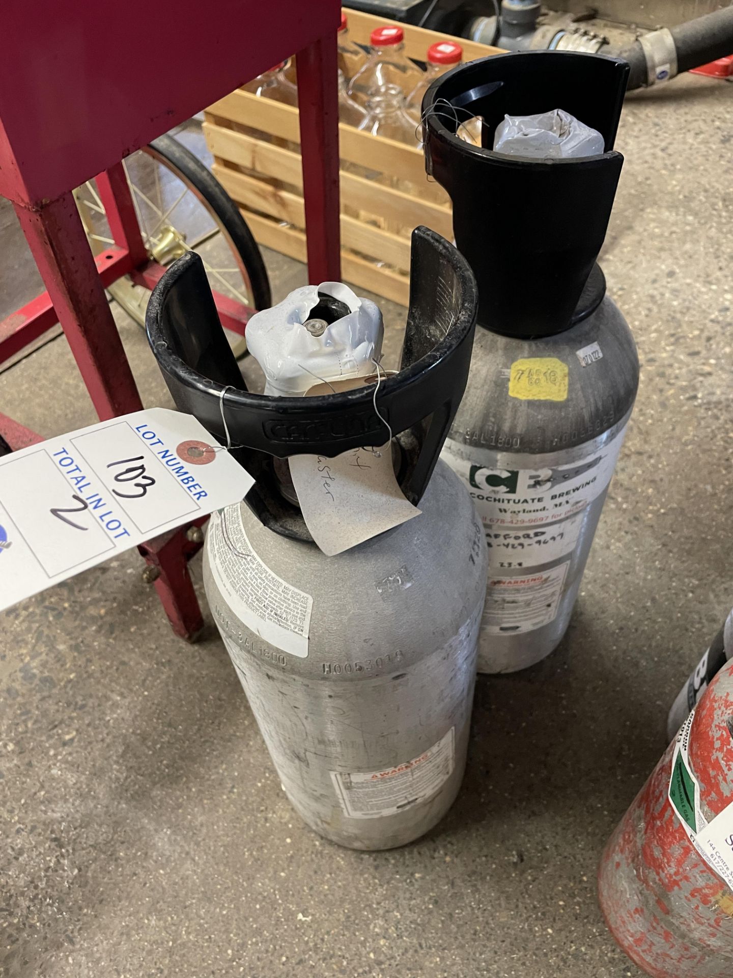 (2) Full Co2 Cylinders (Located In Lancaster)