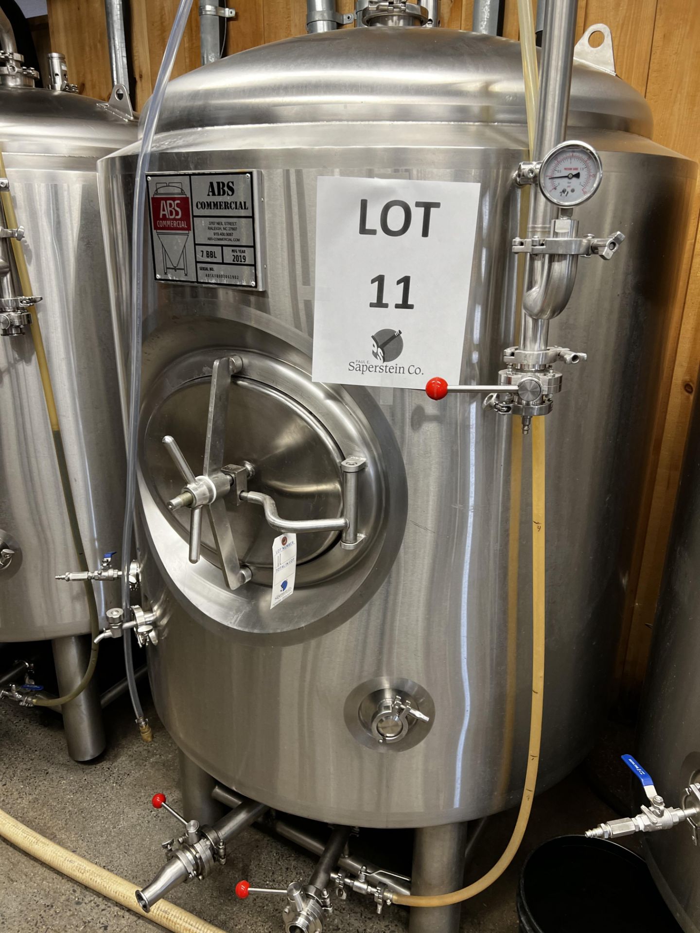2019 ABS 7BBl Jacketed Brite Tank (SEE PICTURE #2 WITH FULL SPEC SHEET) (Located In Lancaster)