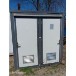 (UNUSED) Portable 2 Stall Restroom w/ Fork Slot and Lifting Hook (Located In Lancaster)