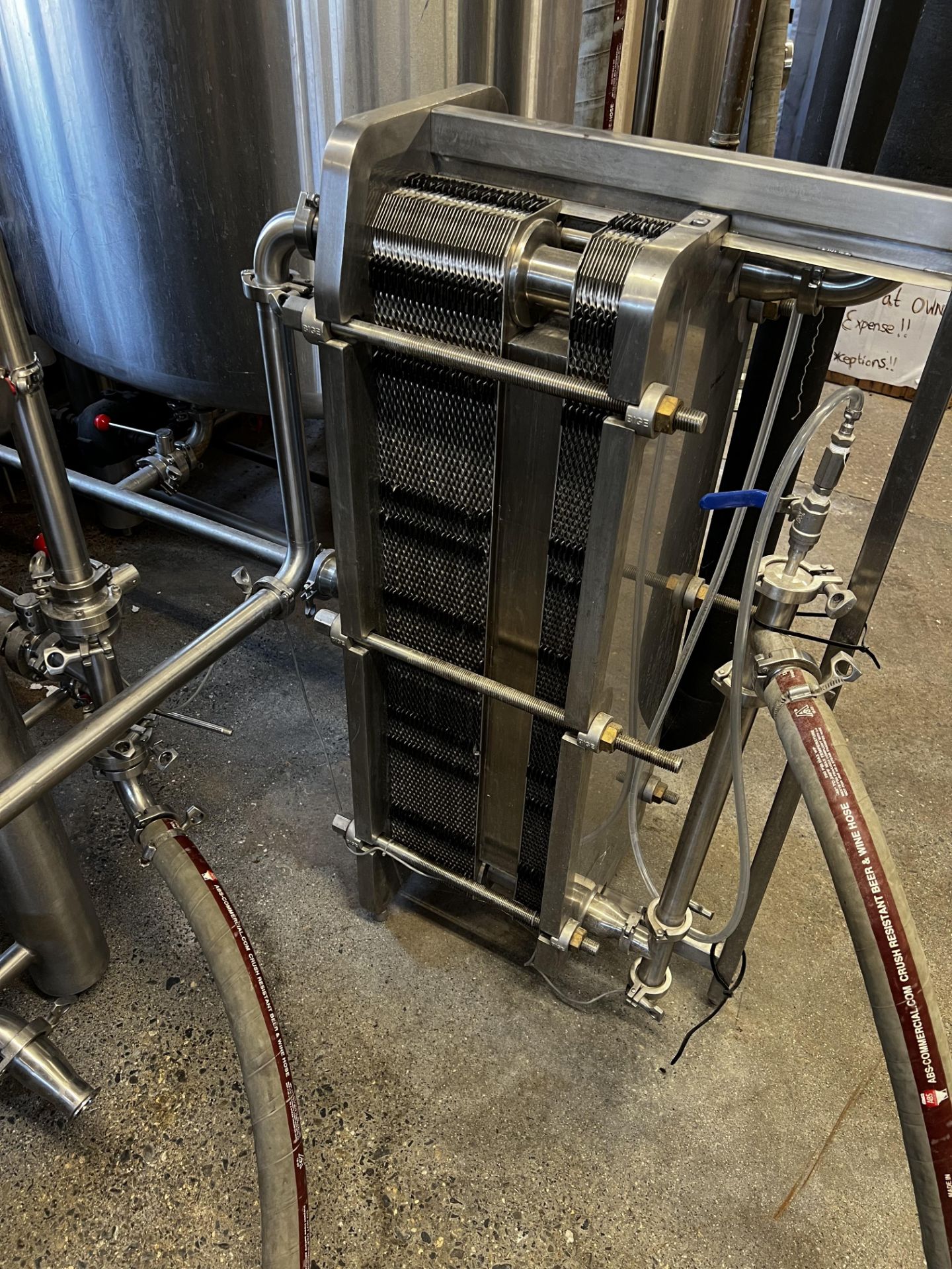 2019 ABS 7BBL Jacketed Brewhouse C/O: ABS DME 7BBL Mash Turn and 7BBL Steam Kettle, ABS Brew House - Image 7 of 8