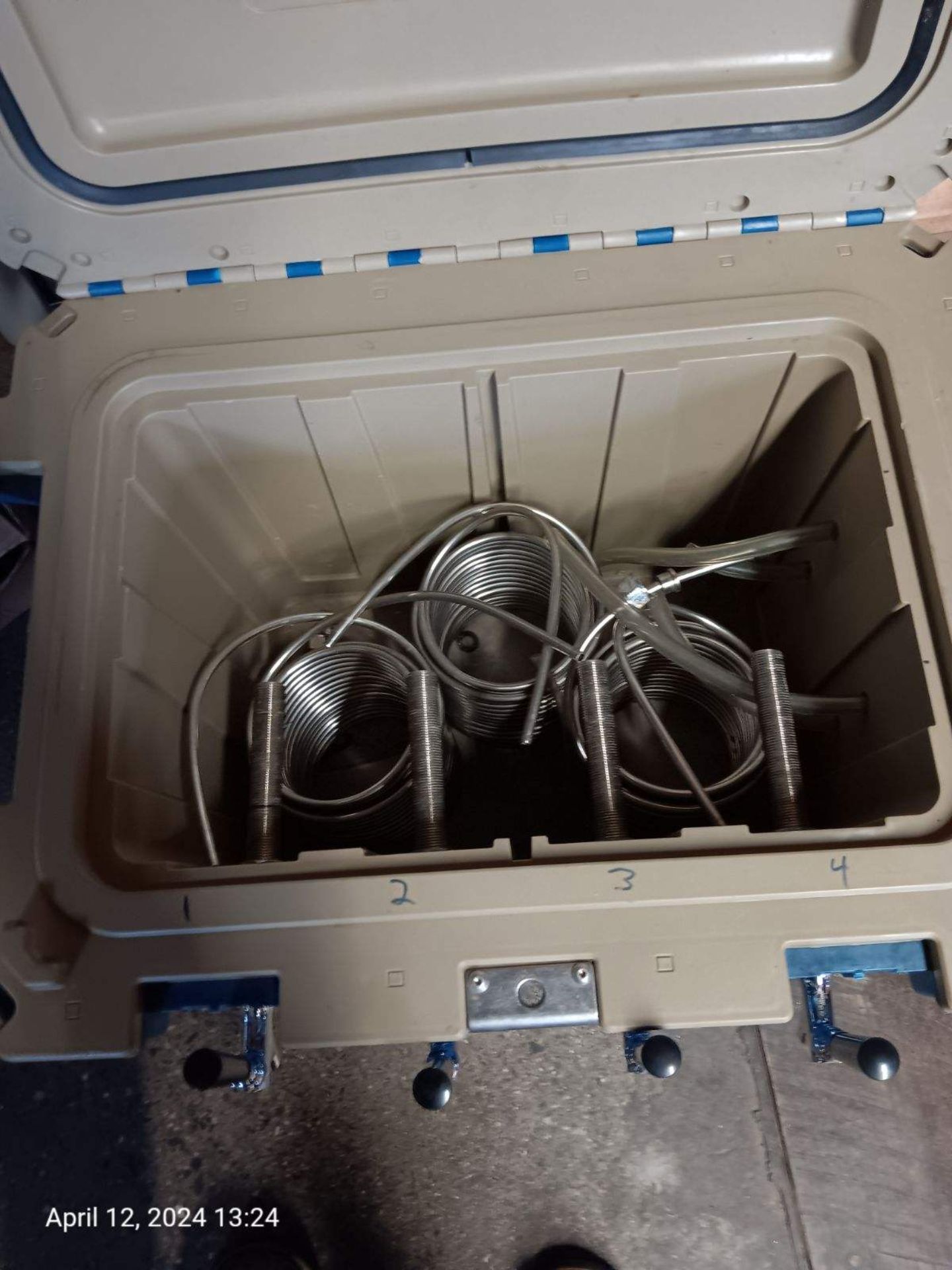 Pelican Cooler Jockey Box/Kegerator w/4 working taps and tubing (Located In Lancaster, MA) - Image 2 of 2