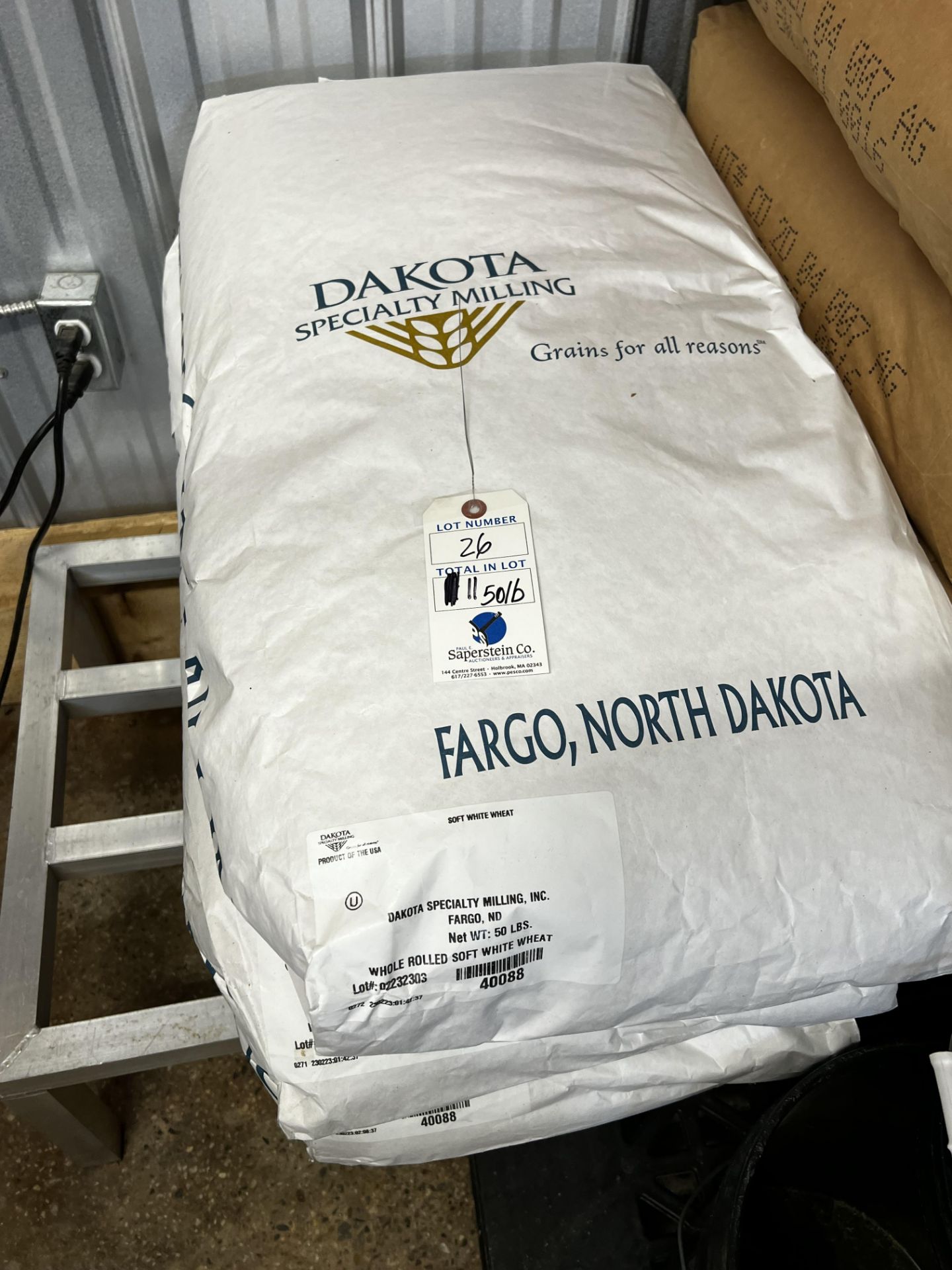 (11) 50Lb Bags of Dakota Whole Rolled Soft White Wheat (Located In Lancaster)