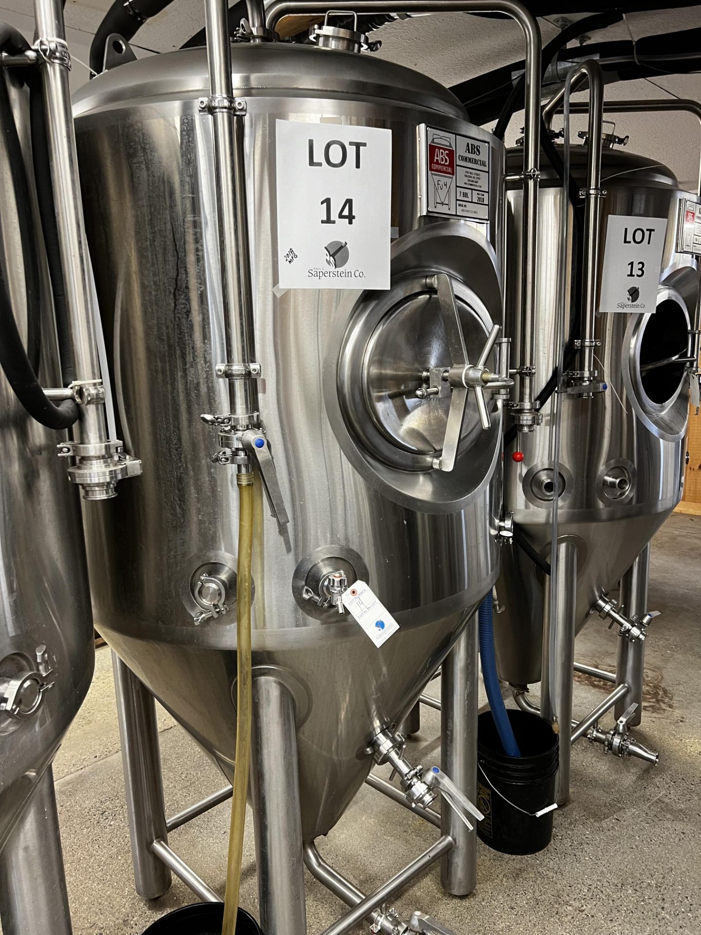 2018 ABS 7BBL Jacketed Fermenting Tank (SEE PICTURE #2 WITH FULL SPEC SHEET) (Located In Lancaster)