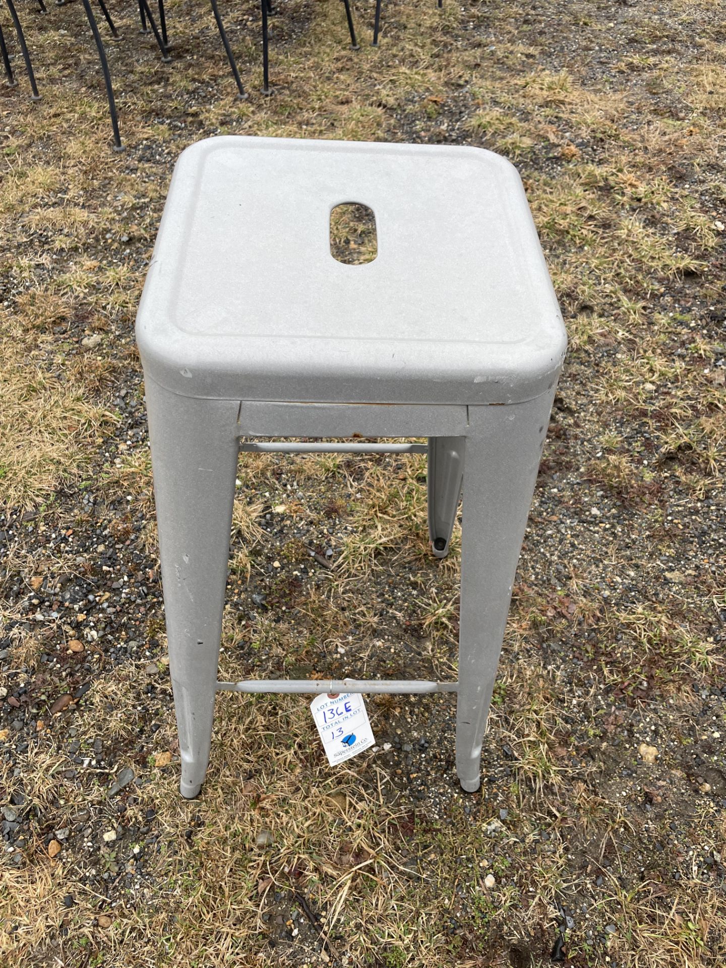 {LOT} (13) Metal Framed Bar Stools (No Back Rest) - Image 2 of 2