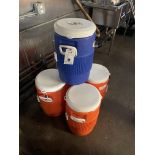 {LOT} (5) 5 Gallon Cooler Liquid Dispensers