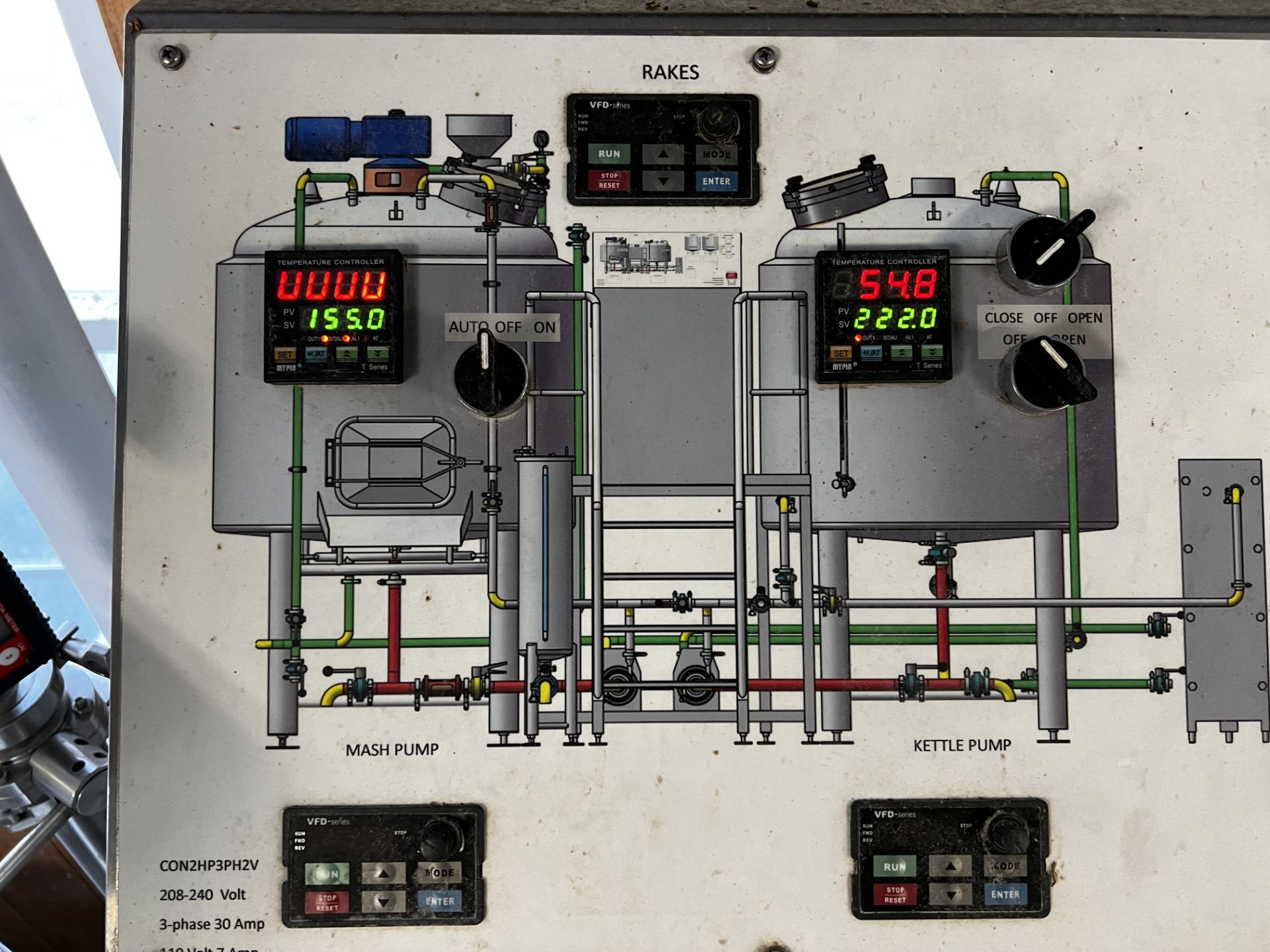2019 ABS 7BBL Jacketed Brewhouse C/O: ABS DME 7BBL Mash Turn and 7BBL Steam Kettle, ABS Brew House - Image 8 of 8