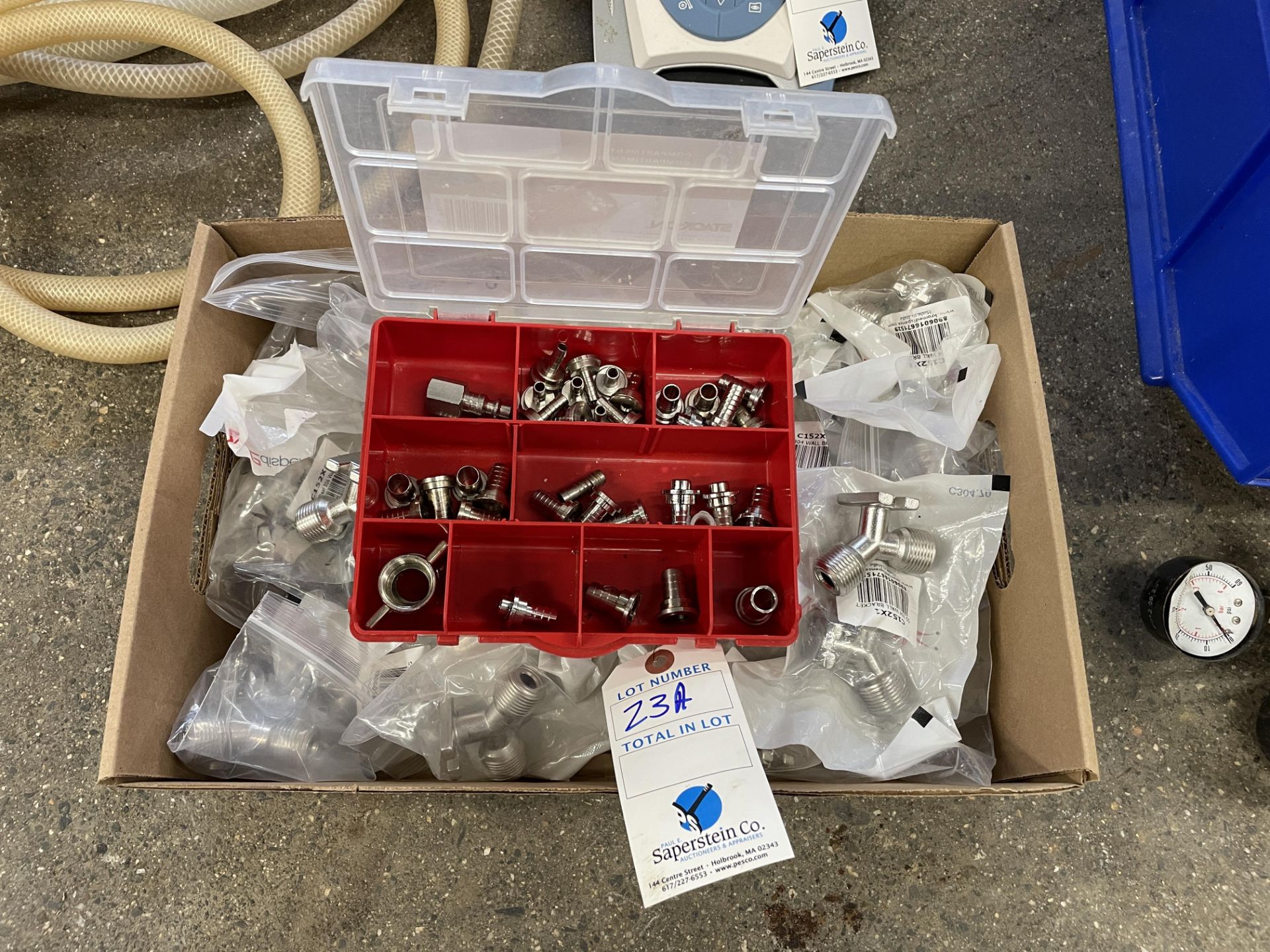 {LOT} New in Box Hardware c/o: 304SS Wall Brackets & (10) Compartment SS Hardware Kits