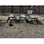 (3) Kids Sized Picnic Tables