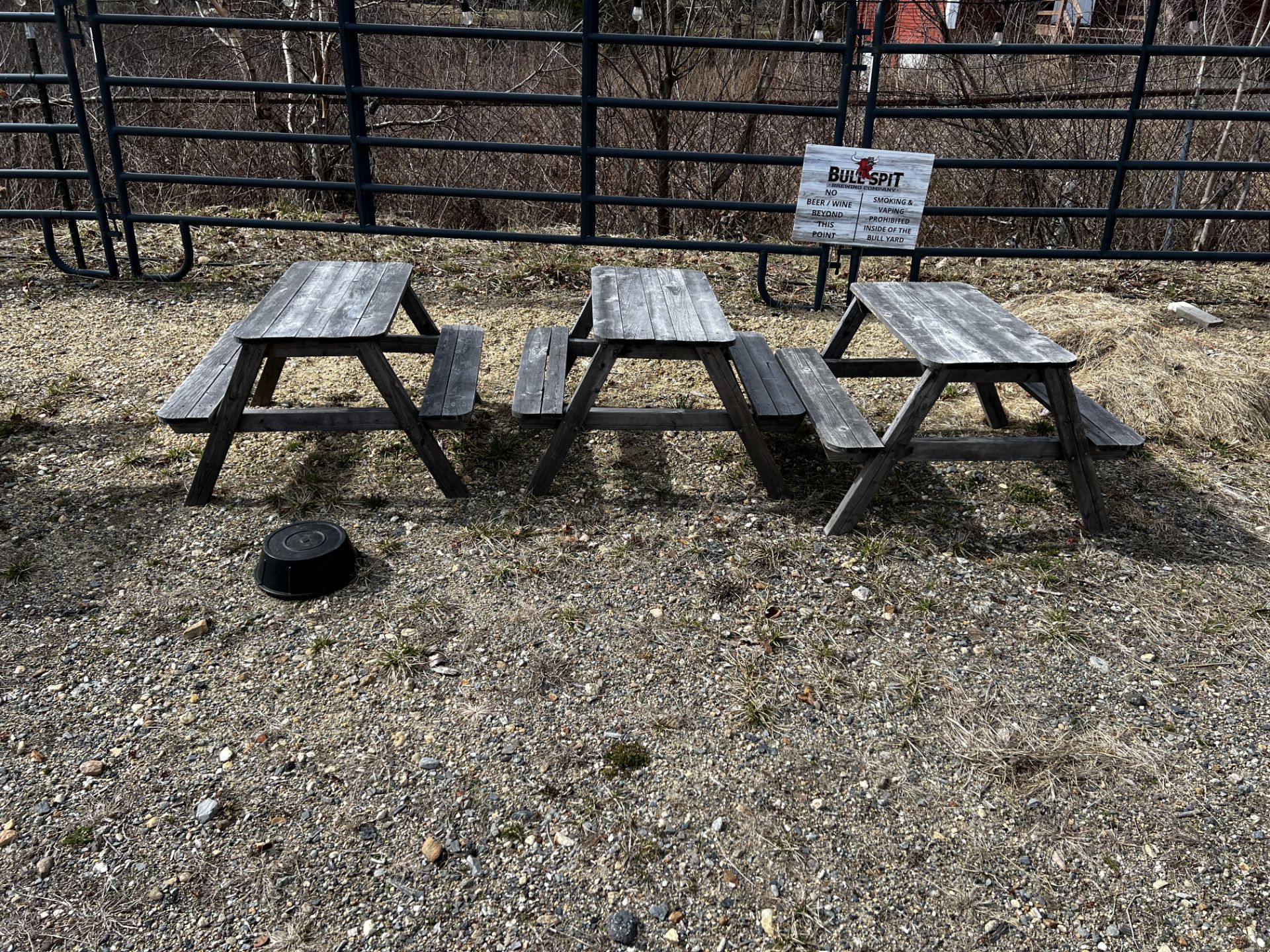 (3) Kids Sized Picnic Tables