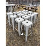 {LOT} (13) Metal Framed Bar Stools (No Back Rest)