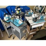 (8) Asst. Schuco #S130P Oxygen Units w/Crash Carts & Stands & Accessories