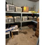 {LOT} Air Conditioners, Fans, Asst. Parts & Molds in Room