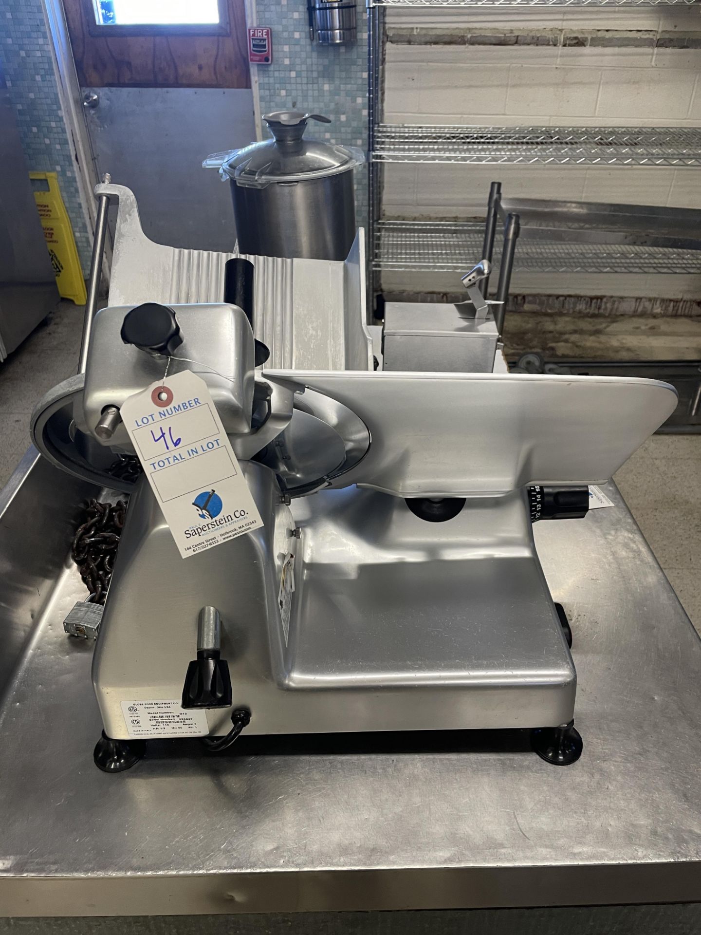 Globe #G12 Counter Top Electric Slicer 115V, 1/2 HP, Single Phase