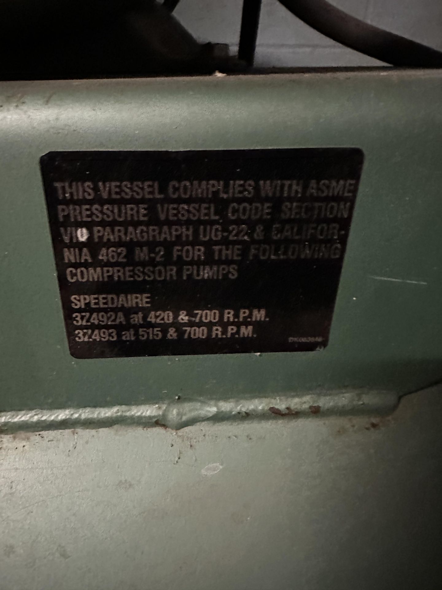 Speedaire Air Compressor - See Tags - Image 2 of 5