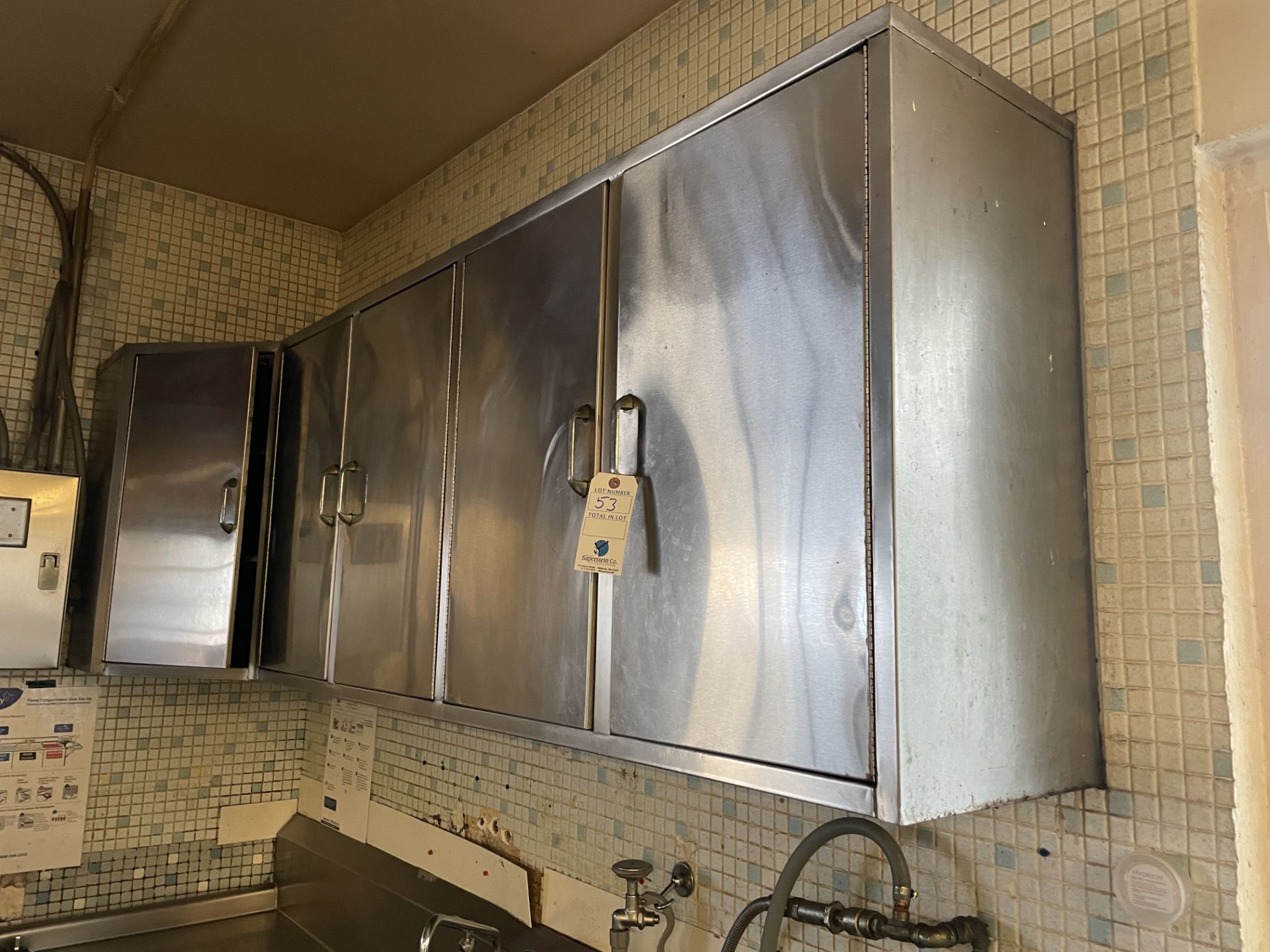 All SS Above The Sink Cabinets w/SS Shelves