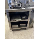 Portable SS Top Cabinet w/Backsplash 30" x 32"