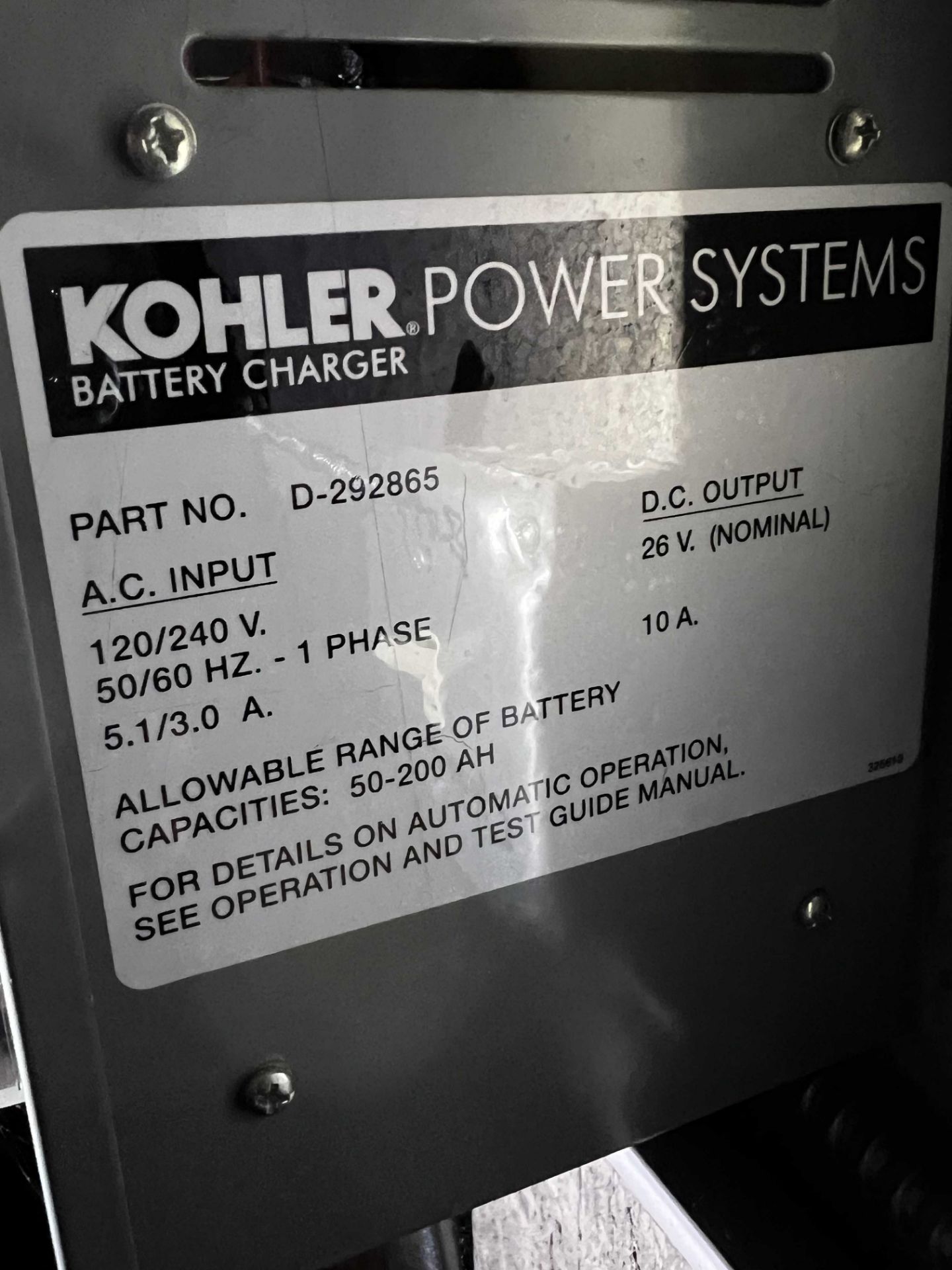 Kohler 300 Diesel Generator 300kw, w/1600 Gallon Fuel Tank, 6 Cyl Diesel Motor, Hrs: 460 SEE DESCRIP - Image 11 of 11