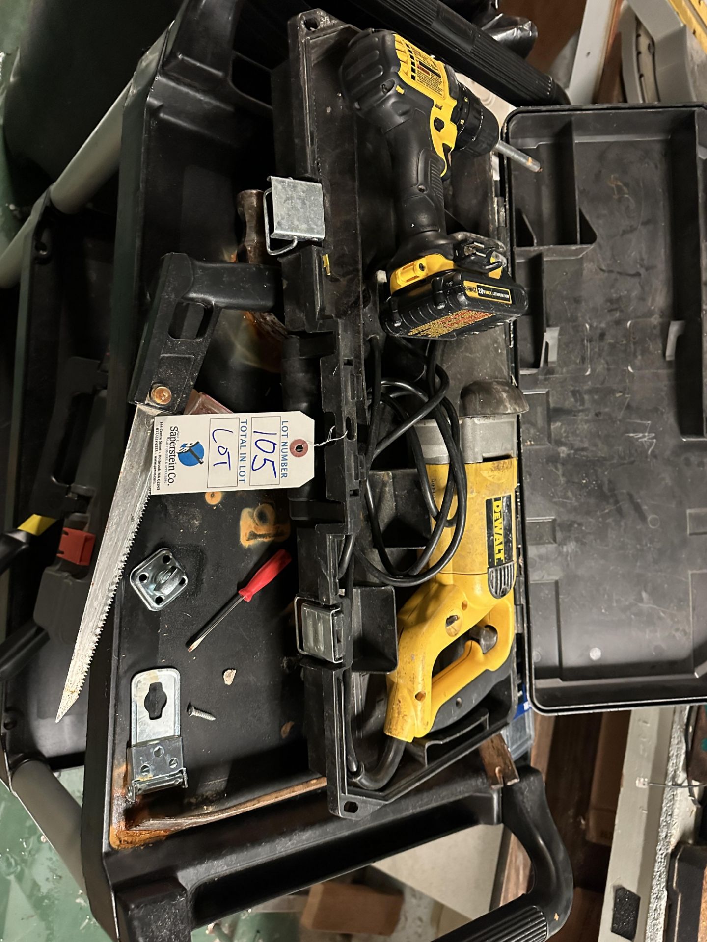 Asst. DeWalt & Bosch Power Tools Electric w/Cart